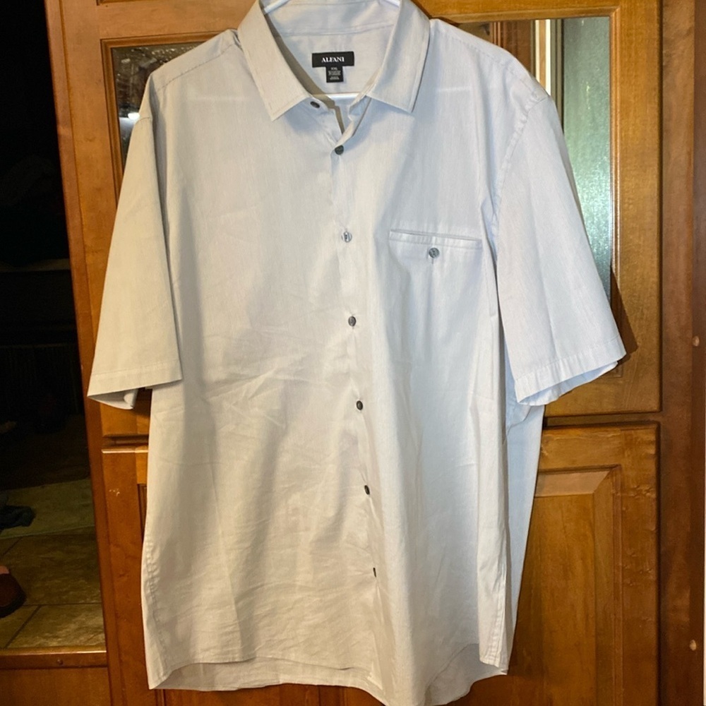 Alfani XXL Men’s Button Down Shirt Business Casual Neutral Office
